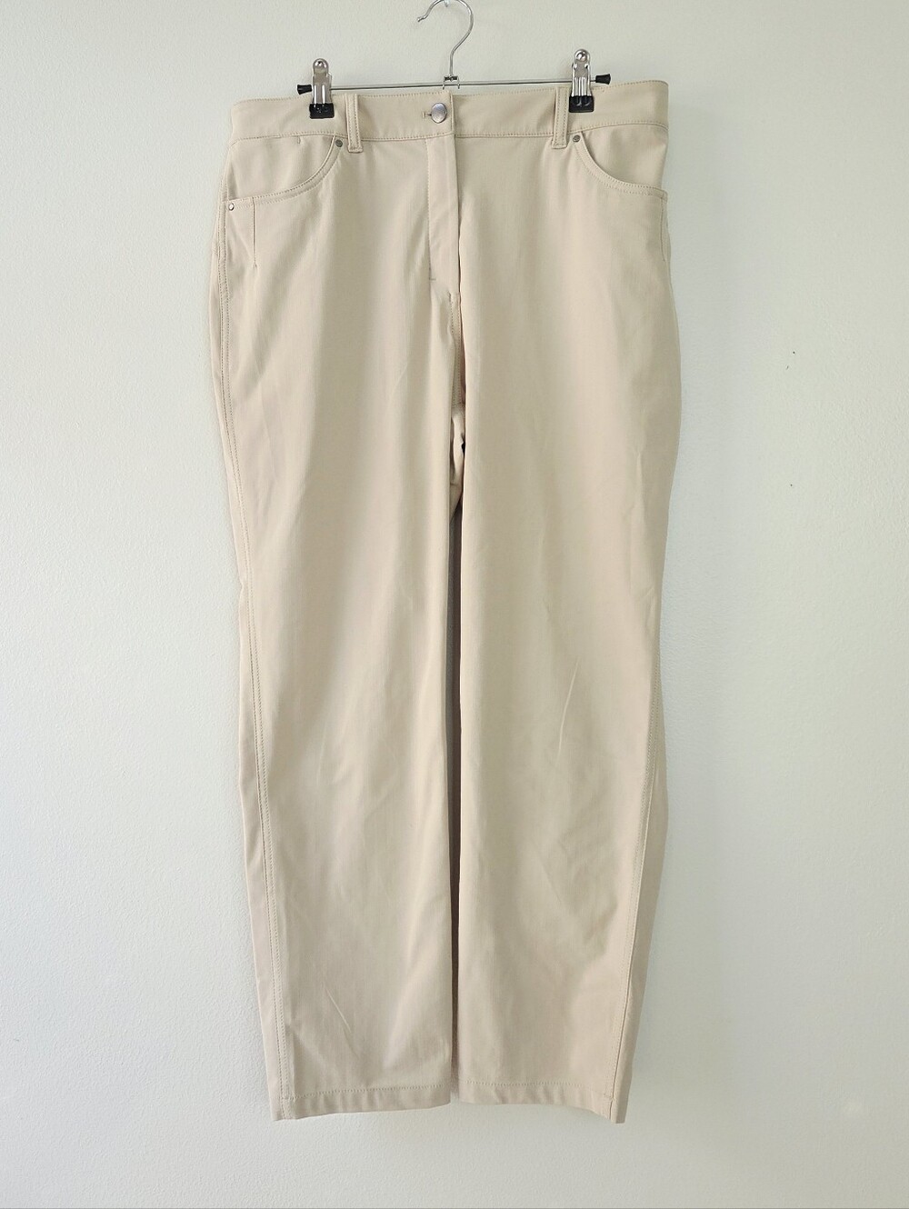 Lululemon City Sleek 5 Pocket 7/8 Pant Cafe Au Lait Size 12